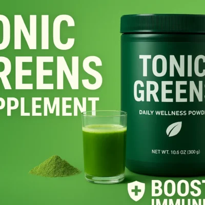 Tonic Greens Supplement: Boost Immunity, Energize Naturally with Antioxidant-Rich Daily Wellness Powder