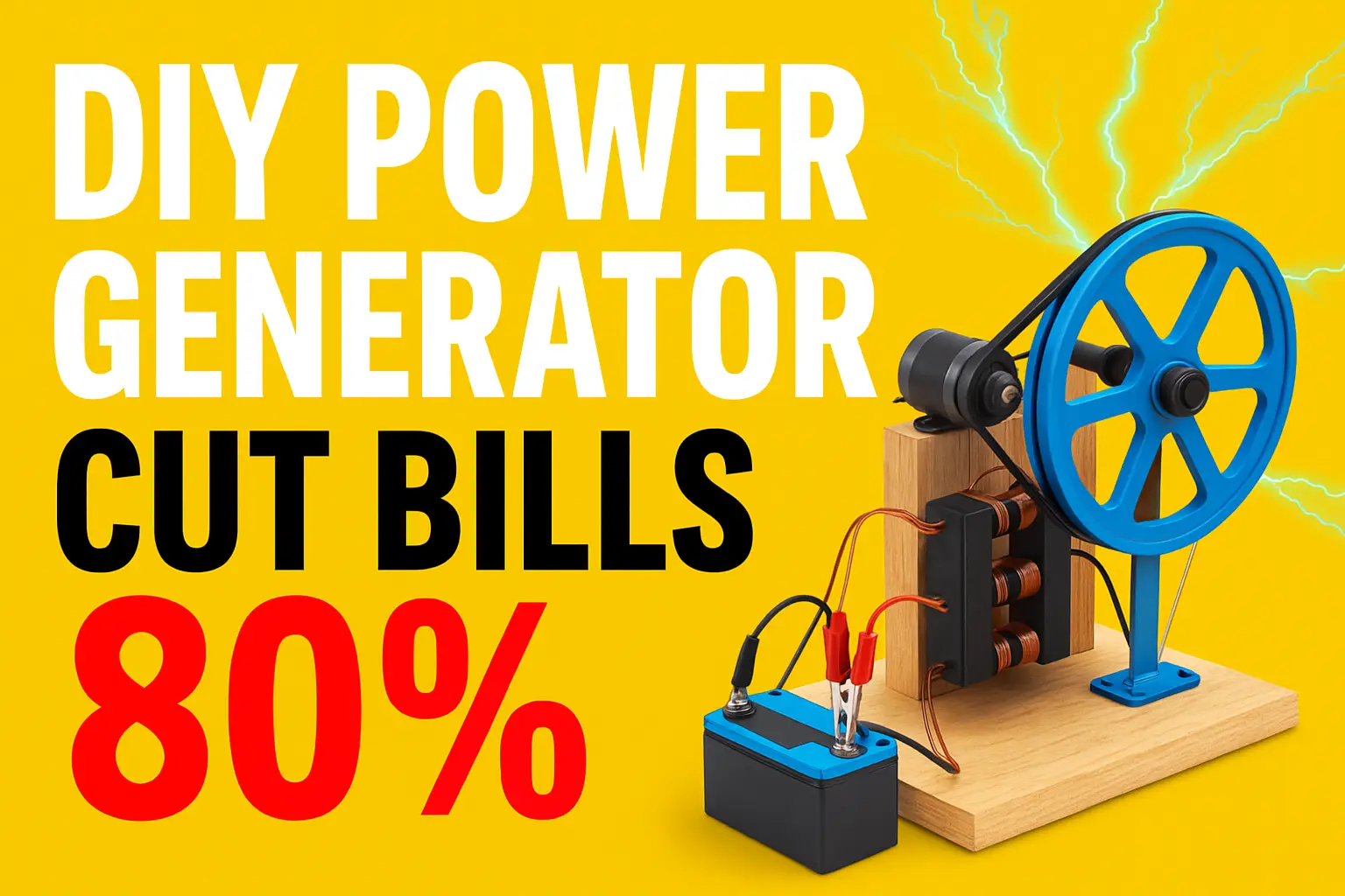 DIY Power Generator – Build Your Own Home Energy System & Cut Bills 80%