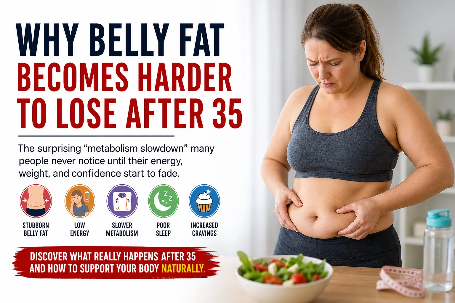 belly fat after 35