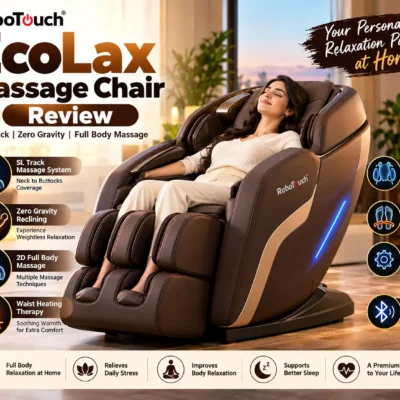 RoboTouch EcoLax Massage Chair: Full Body Massage, Heat, Airbags & Zero Gravity