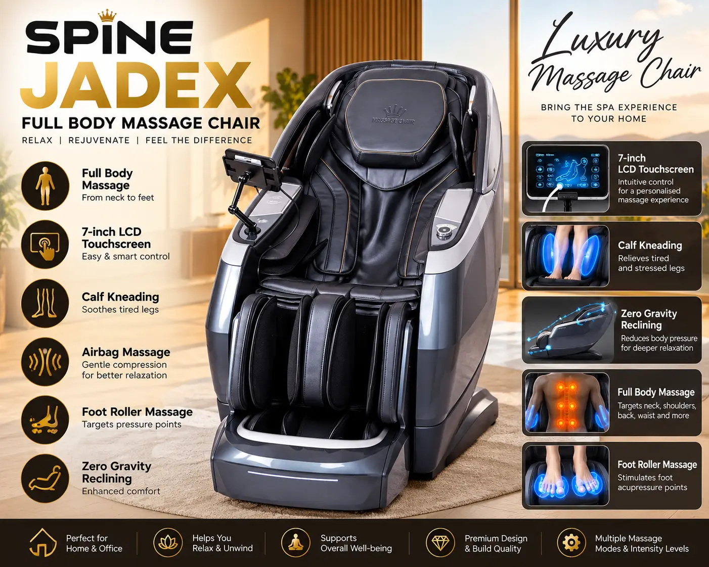 SPINE JADEX Full Body Massage Chair Review